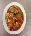 Roast Duck with Pineapple & Mandarin Sauce